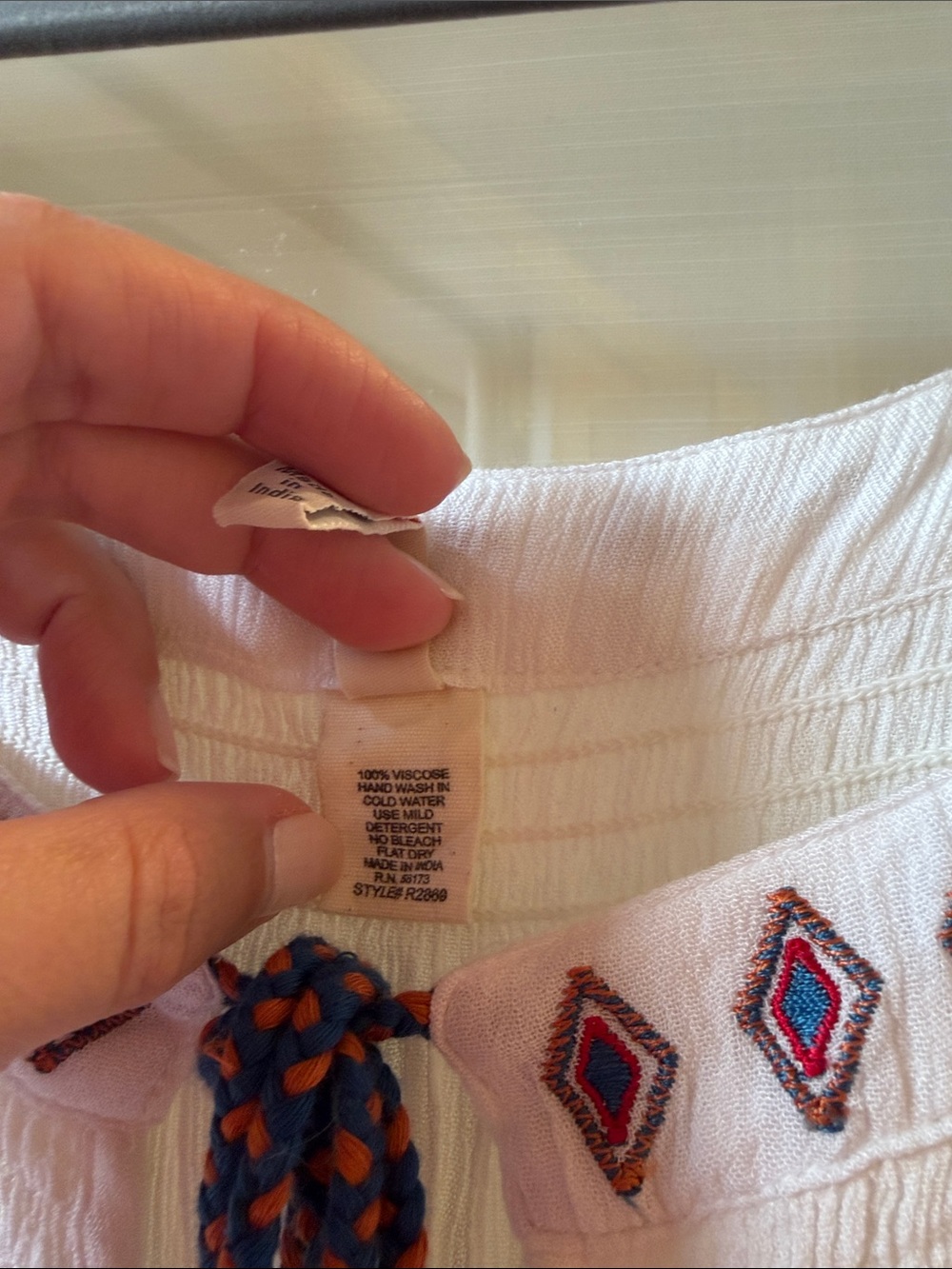 NWOT RAGA Women’s Peplum Bohemian Top - Picture 6 of 7